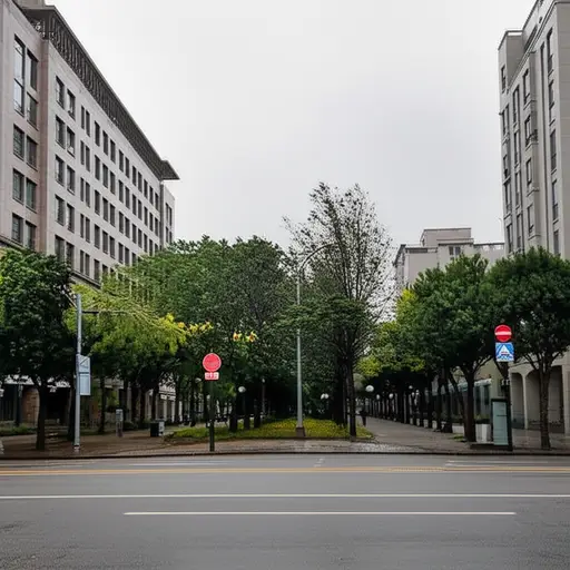 那是一个多云的日子，风刮得很大，城市很安静。
