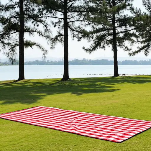 我们在湖边发现了一个不错的野餐区。