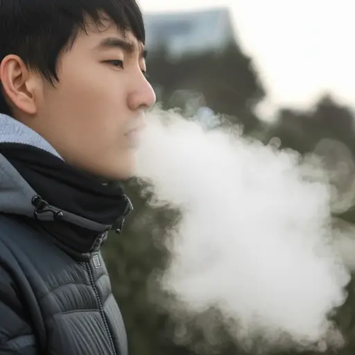 寒冷的早晨空气让我的呼吸可见。