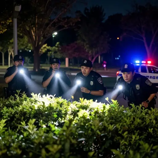 警方对失踪儿童进行了 frantic 的搜索。