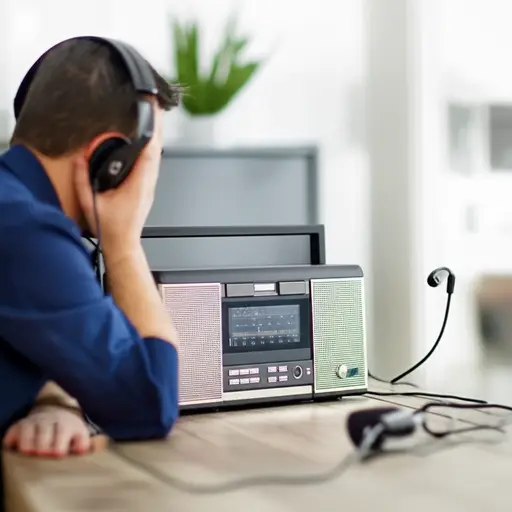 我经常听本地广播获取新闻更新。