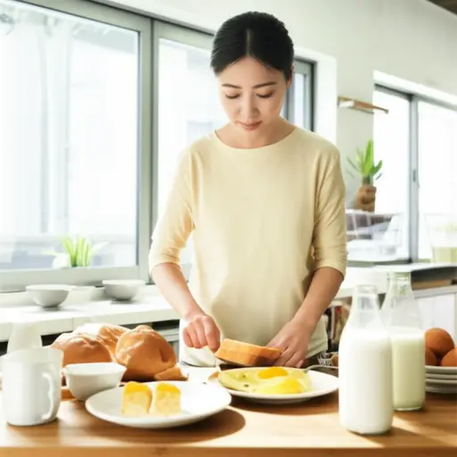 我妈妈每天都为我做早餐。