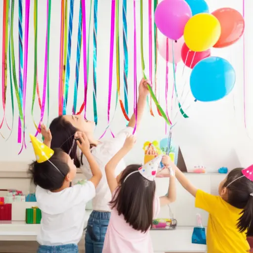她喜欢为孩子们的生日装饰房子。