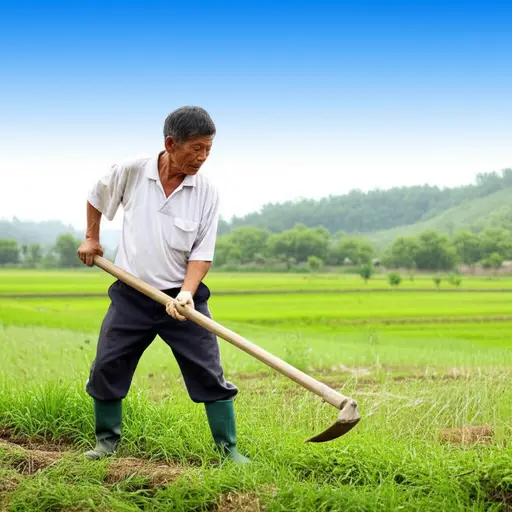 过去，我的祖父曾是一名农民。