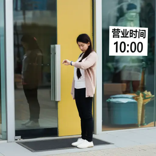 我被告知商店九点开门，但实际上它十点才开。