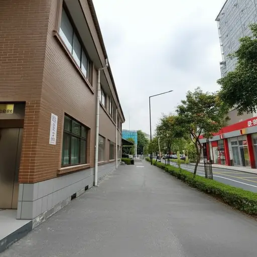 那家商店离我家50码远。