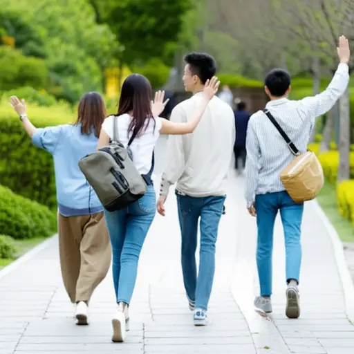 我决定和朋友们一起去，而不是和父母待在一起。