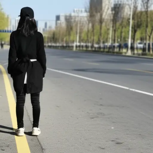 所以，我就站在路边。