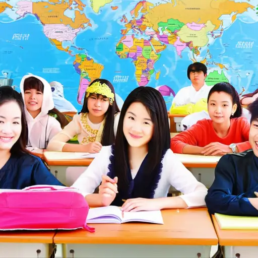 班上的人来自世界各地。