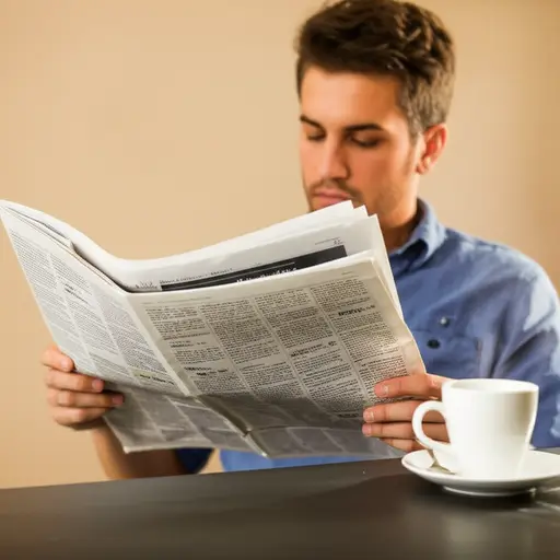 我每天都会读报纸。