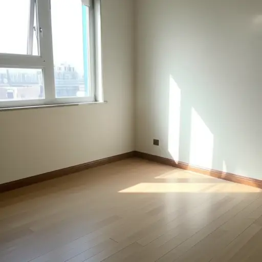 当我刚搬进来时，房子是空的。