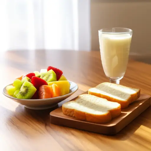 新鲜水果是早餐的最佳选择。