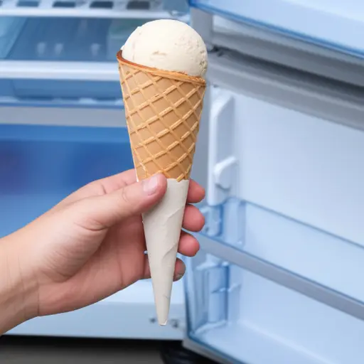 你能把冰淇淋放回冰箱里吗？