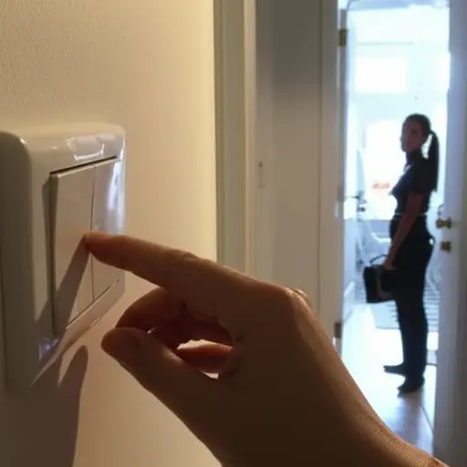 出门前记得关灯。