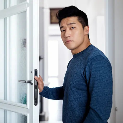 你介意关上门吗？