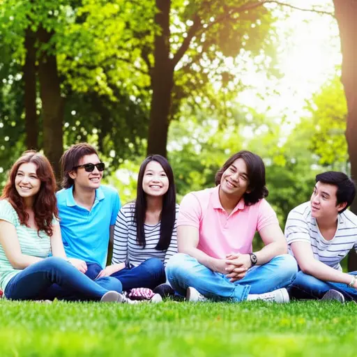 和朋友们在一起让我感到很自在。