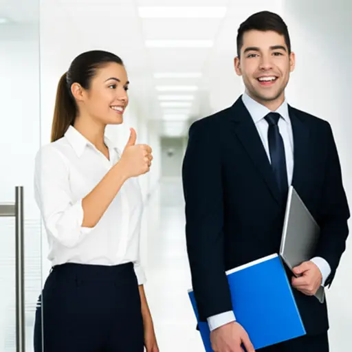 她祝愿她的同事在重要的演讲中好运。