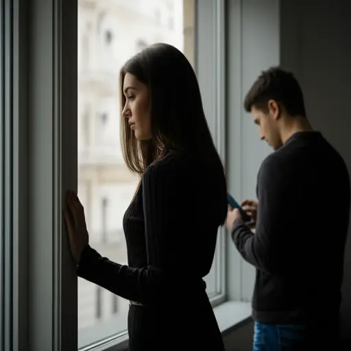 她说他从未真正关心过她。