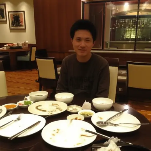 吃完那顿丰盛的午餐后，我的饥饿感完全消失了。