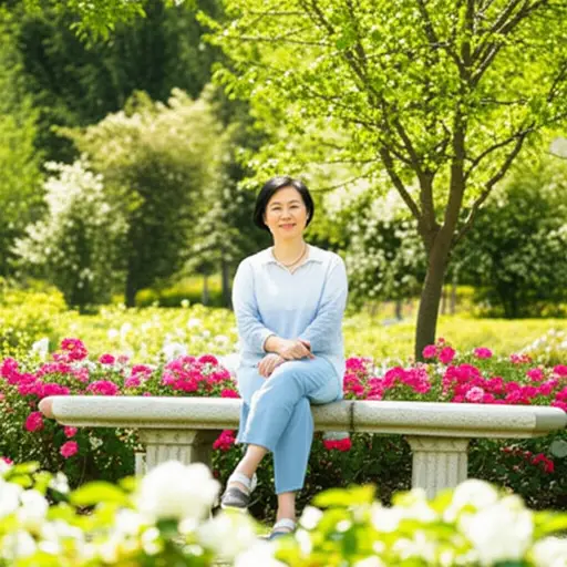 直到后来她才在生活中找到了幸福与内心的平静。