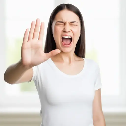 “别那样做！”她愤怒地喊道。