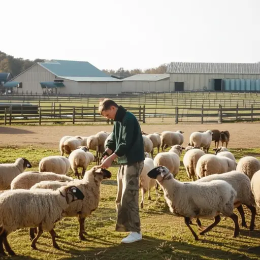 这个农场提供食宿，以换取帮忙照看动物。