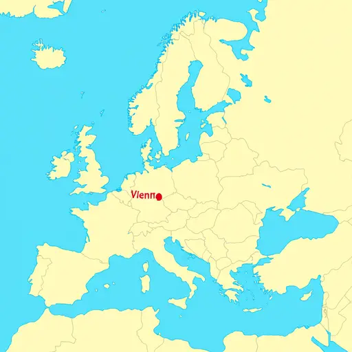 维也纳位于欧洲中部。