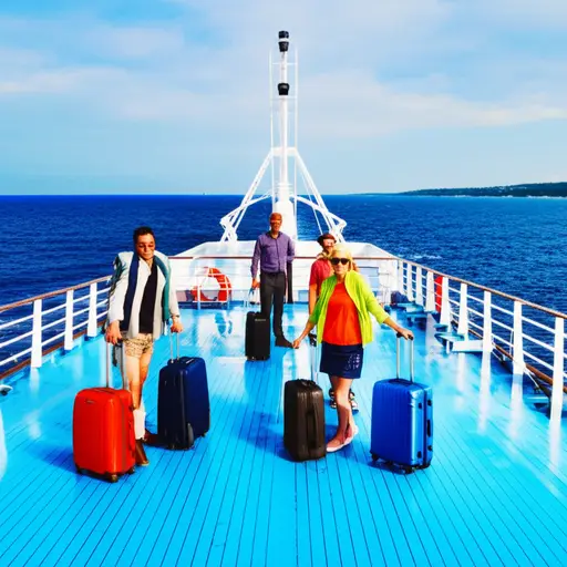 我们将乘渡轮去法国度假。