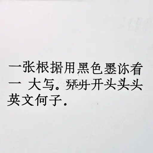 句子总是以大写字母开头。