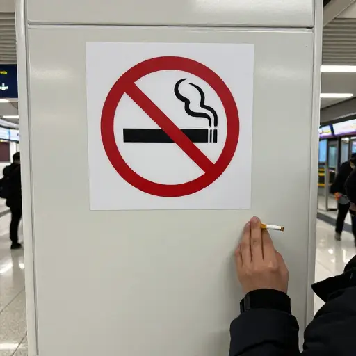 请不要在这里吸烟。