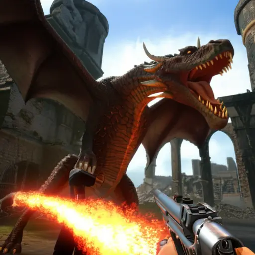 在这款电子游戏里，你的任务是杀死那条龙。