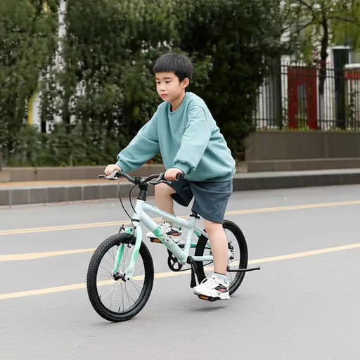 我哥哥喜欢他的新自行车。