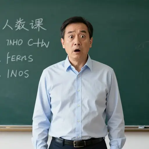 我历史老师脸上恐慌的表情几乎有点滑稽。