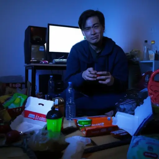 他有一种非常不健康的生活方式。