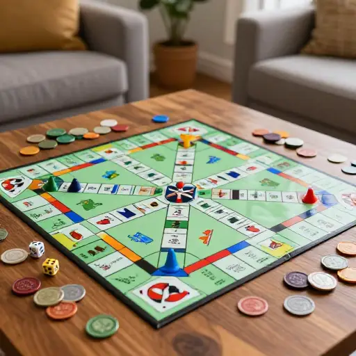 我最喜欢的棋盘游戏是《大富翁》。