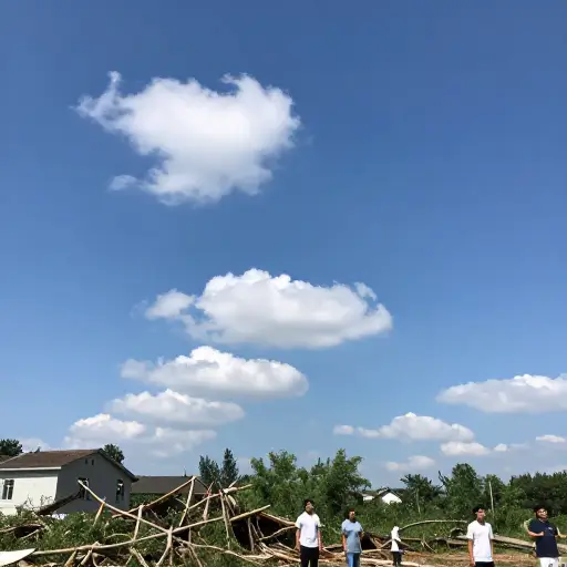 风暴过去没有造成破坏，我们都松了一口气。