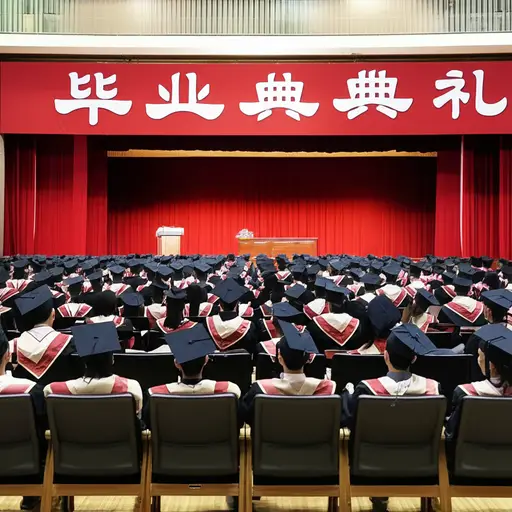 毕业仪式将在学校礼堂举行。