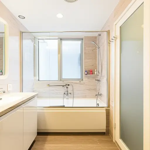 你可以在我的浴室里洗澡。