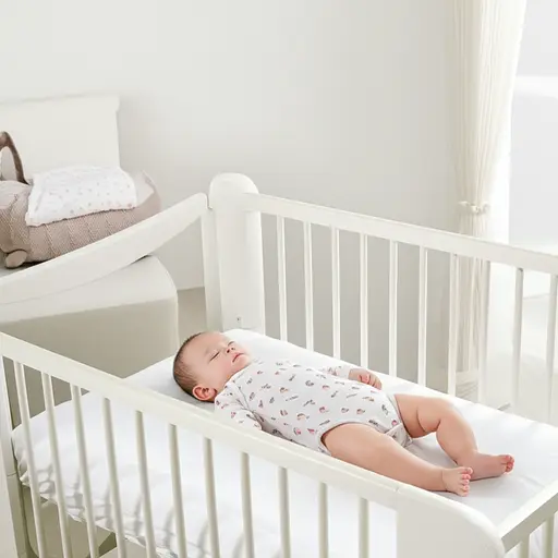 你能给宝宝穿下衣服吗？她的衣服在椅子上。