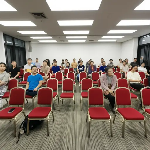 我们期待三十人来，但一半的人从未出现。