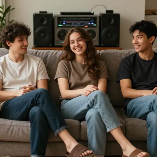 我们听了一些舒缓的音乐。