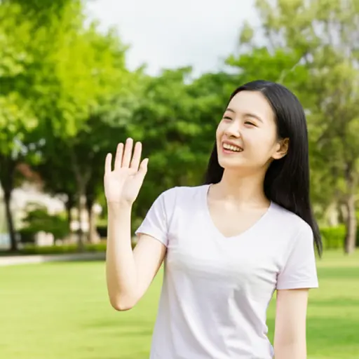 她总是积极热情。