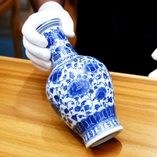 小心轻放这个古董花瓶。