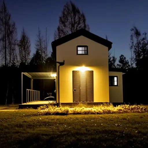 天黑了离开房子不安全。