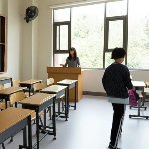 下课后我会走到老师面前。