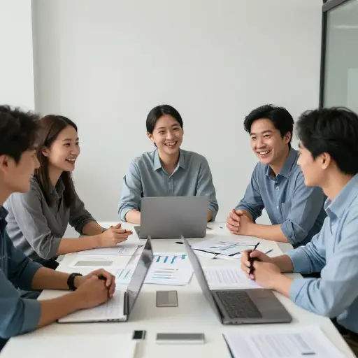 尽管他们来自不同的部门，但在这个新项目上立刻就很合得来。