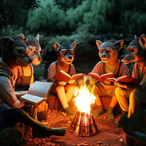 在这个故事里，动物们被赋予了人类的特征。