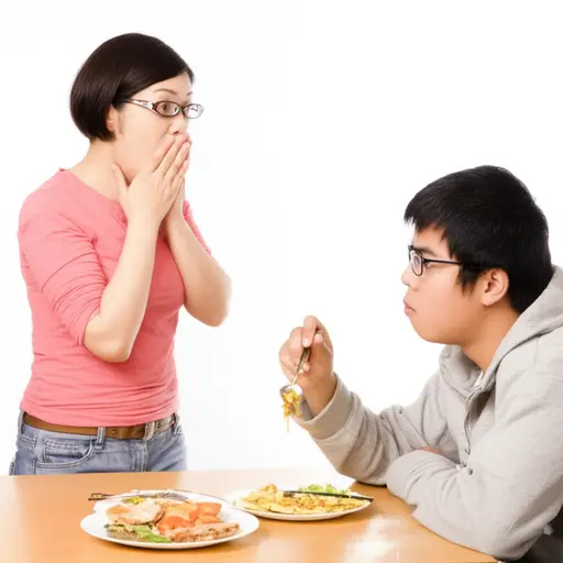 令我惊讶的是，他把所有东西都吃了。