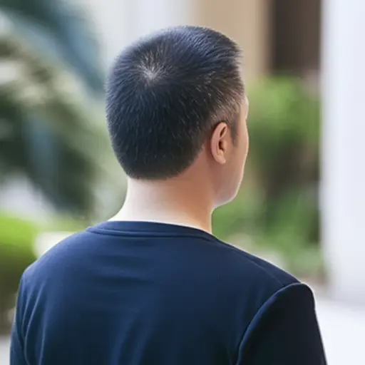 那个男人站在只有几英尺远的地方。