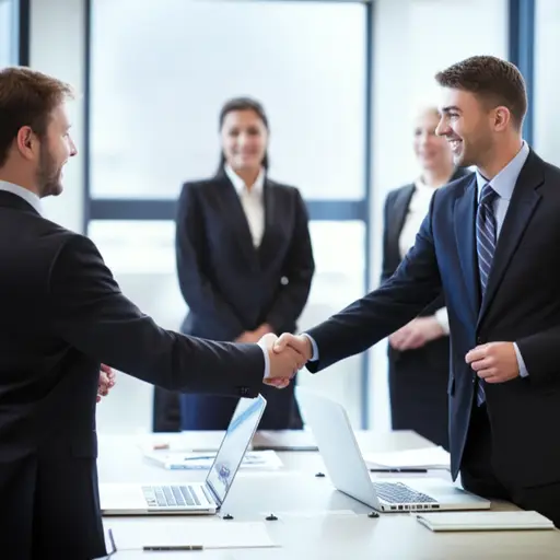 他们在会议开始前互致问候。